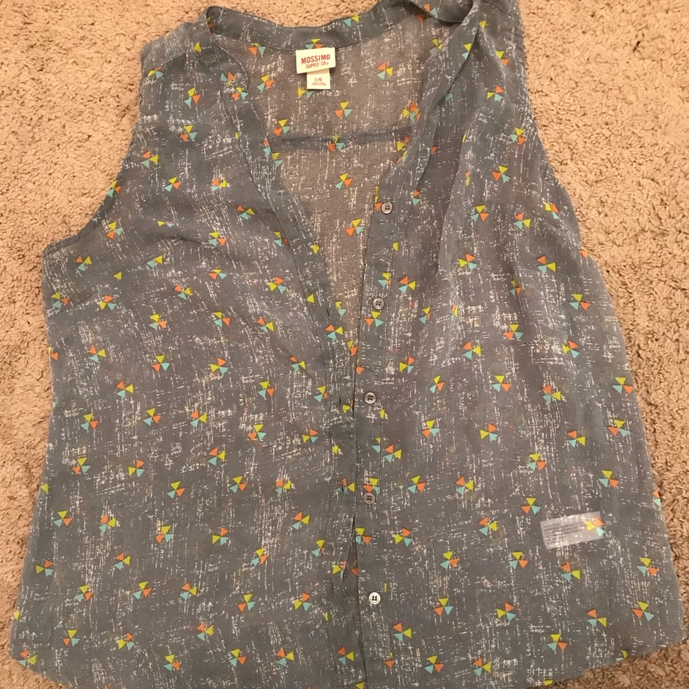 Button Up Tank Top